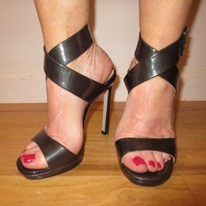 NIB TIFFI Made in Italy All Leather High Sandals